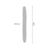 Get Real - Double - Ended Silicone Dildo Caramel 46 Cm | Vybes.it