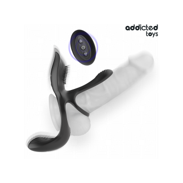 Addicted Toys - Anneau Double Pénis Avec Stimulateur Clitorial |