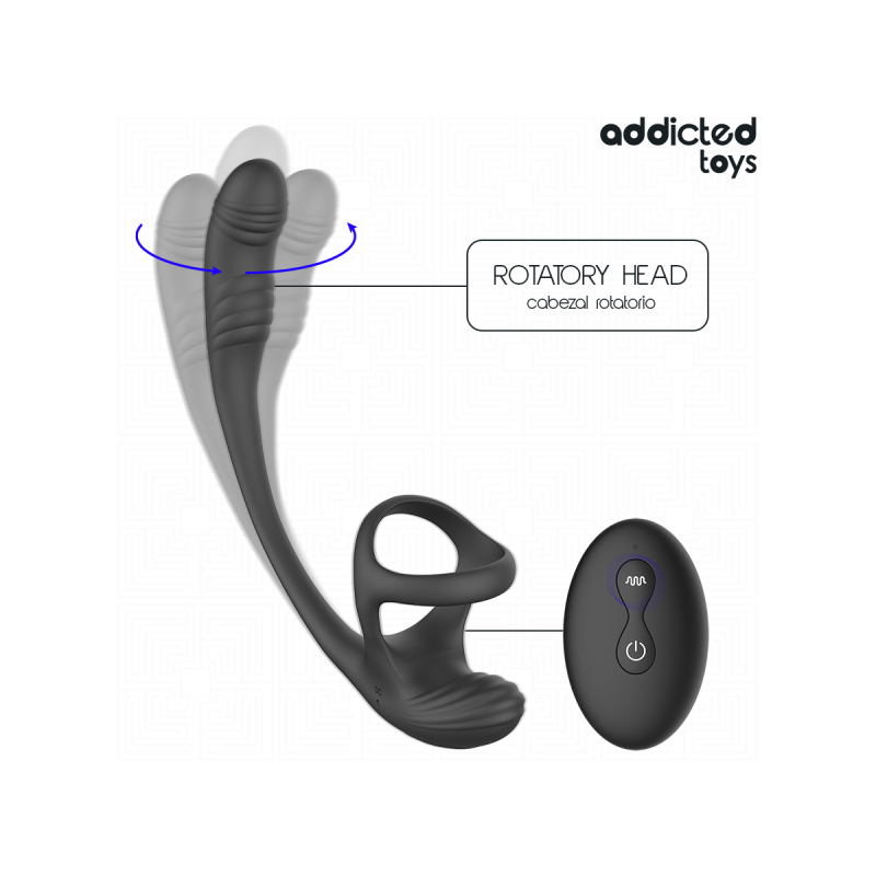 Addicted Toys - Plug Anale Con Vibrazione E Oscillazione A 360º E