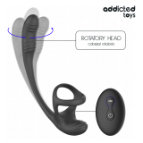 ADDICTED TOYS – ANALPLUG MIT VIBRATION, 360°-WELLUNG UND HODENSTIMULATOR