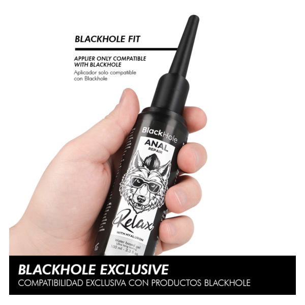 BLACK HOLE - APLICADOR DE LUBRICANTE ANAL TALLA L 100 ML