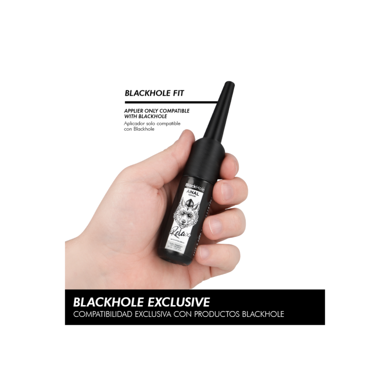 BLACK HOLE - ANAL LUBE APPLIER S SIZE 30 ML - Silicone-based