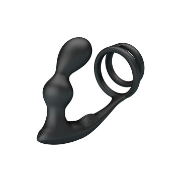 Mr Play - Plug Anal Vibrant Avec Anneau Pénis Et Télécommande |