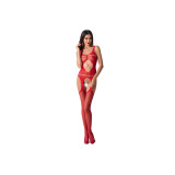 PASSION - FEMME BS057 BODYSTOCKING ROUGE TAILLE UNIQUE - PASSION WOMA…