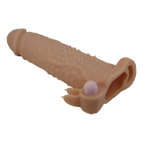 PRETTY LOVE - QUILLON FUNDA PARA PENE CON ESTIMULADOR DE CLÍTORIS Y VIBRACIÓN