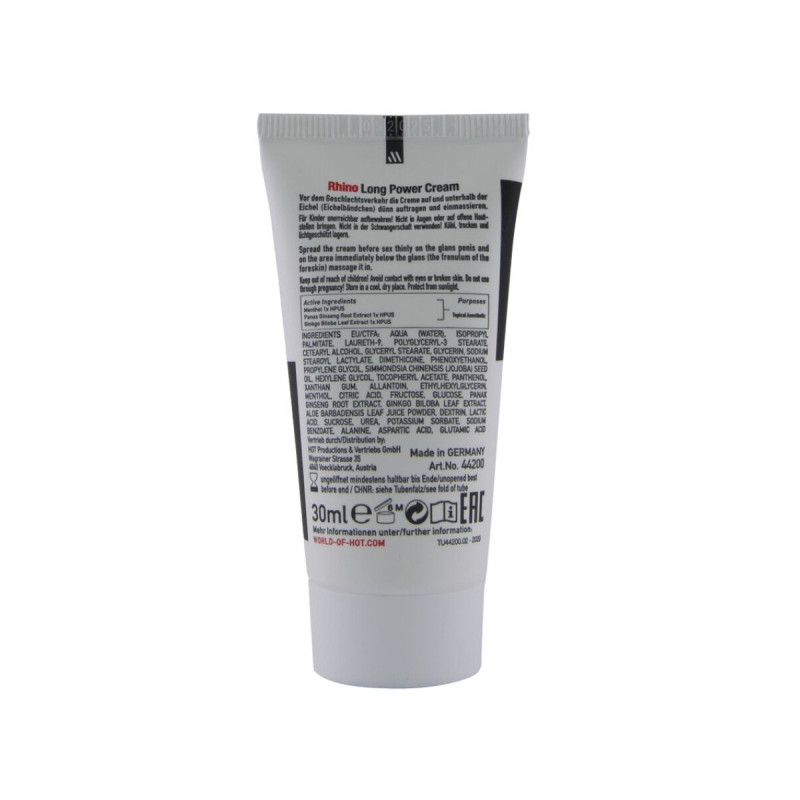 HOT - RHINO LONG POWER CREAM 30 ML - Ritardanti | Vybes.it