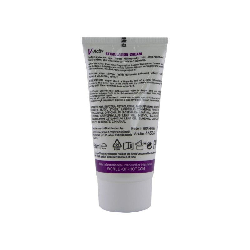 HOT - V-ACTIV CREMA STIMOLANTE DONNA 50 ML - Intensificatore dell'org…