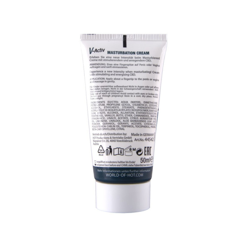 HOT - CRÈME DE MASTURBATION CHAUDE AU CBD UNISEXE 100 ML - Série à ba…