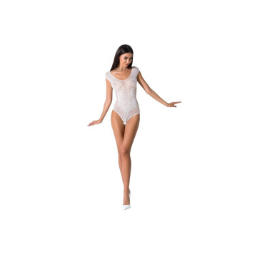 PASSION - WOMAN BS064 WHITE BODYSTOCKING ONE SIZE - PASSION WOMAN - /…