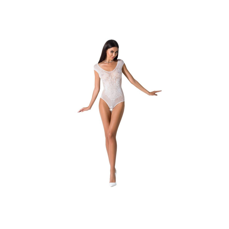 PASSION - FEMME BS064 BODYSTOCKING BLANC TAILLE UNIQUE - PASSION WOMA…