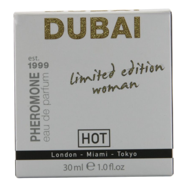 HOT - PERFUME CON FEROMONAS DUBAI EDICIÓN LIMITADA MUJER 30 ML