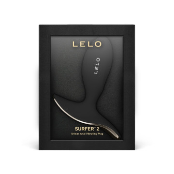 Lelo - Surfer 2 Plug Vibrant Anal Unisexe Noir | Vybes.it
