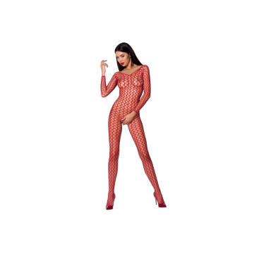 PASSION - WOMAN BS068 RED BODYSTOCKING ONE SIZE - PASSION WOMAN - /pr…