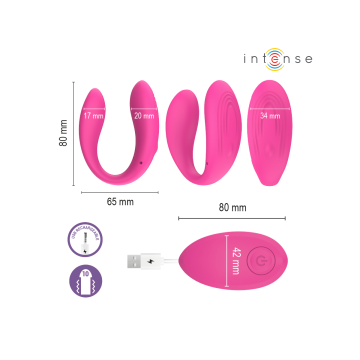 Intense - Nora Estimulador De Pinza Con Vibración Rosa | Vybes.it