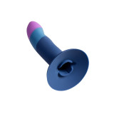 ROMP - PICCOLO SILIKONDILDO MIT DREIFARBIGEM SAUGAUFFANG 14 CM - Stra…