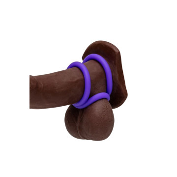 ROMP - REMIX TRIO ENSEMBLE DE 3 ANNEAUX PÉNIS EN SILICONE VIOLETTES -…