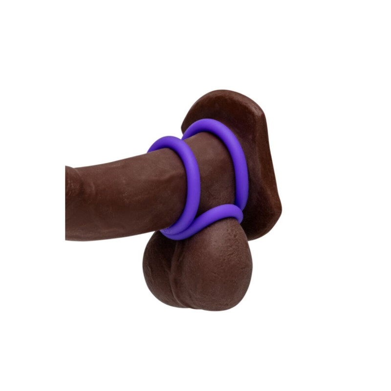 ROMP - REMIX TRIO SET DI 3 ANELLI PER PENE IN SILICONE VIOLA - Cockri…