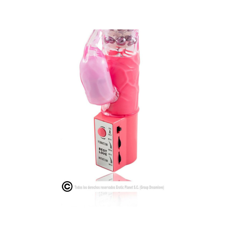 Baile - Rotador Rabbit Rosa Superestimulador | Vybes.it