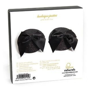 BIJOUX INDISCRETS - BURLESQUE GLNZENDE NIPPELABDECKUNGEN MIT SCHLEIFE