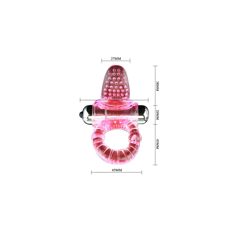 Baile - Anneau Pénis Vibrateur Rose Sweet Abs 10 Rythmes | Vybes.it