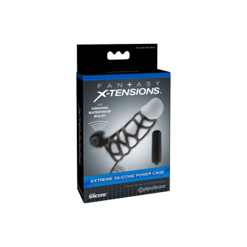FANTASY X- TENSIONS - FUNDA PARA EL PENE DE SILICONA CON VIBRADOR