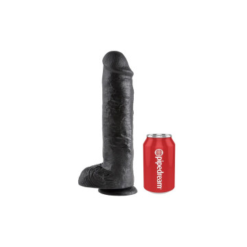 King Cock - Pene Realistico Negro 28 Cm | Vybes.it