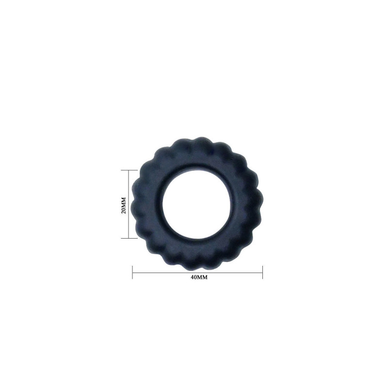 BAILE - COCKRING TITAN NERO 2 CM - BAILE FOR HIM - Cockring senza vib…