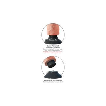 King Cock - Gode Vibrateur Avec Testicules 17.78 Cm Naturel |