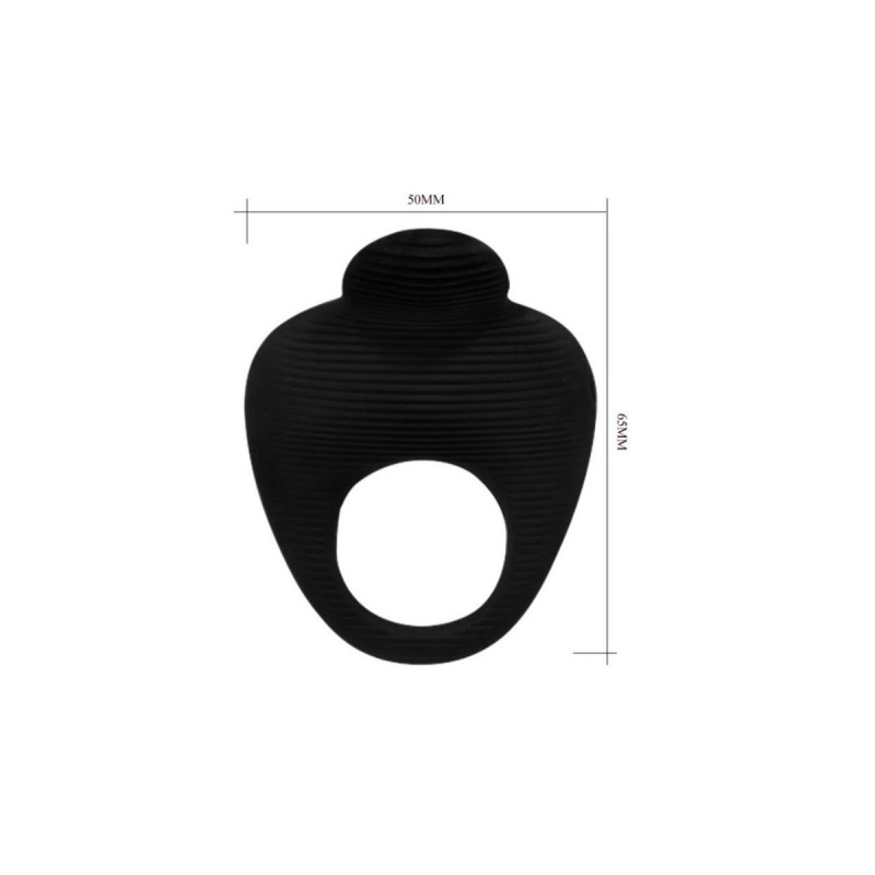 Pretty Love - Thimble Anillo Vibrador Negro | Vybes.it