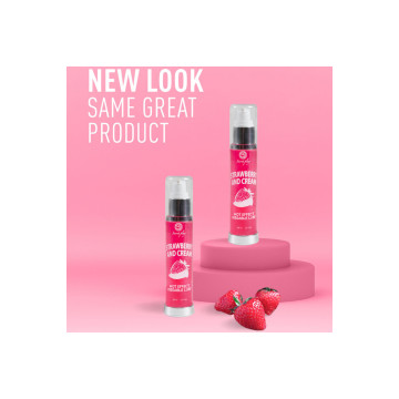 SECRETPLAY COSMETIC Secretplay Lubrificante 2-1 Effetto Calore Fragola e Crema 50 Ml: prodotto per il benessere intimo | Vybes.i