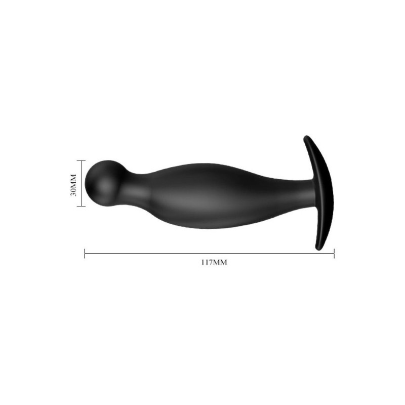 Pretty Love - Plug Anal En Silicone E 11.7 Cm Noir | Vybes.it