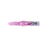 Baile - Vibrador Recargable Con Rotacion Y Estimulador Throbbing