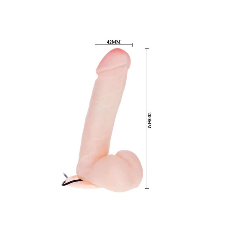 Baile - De Gode Réaliste Avec Vibration 20 Cm | Vybes.it