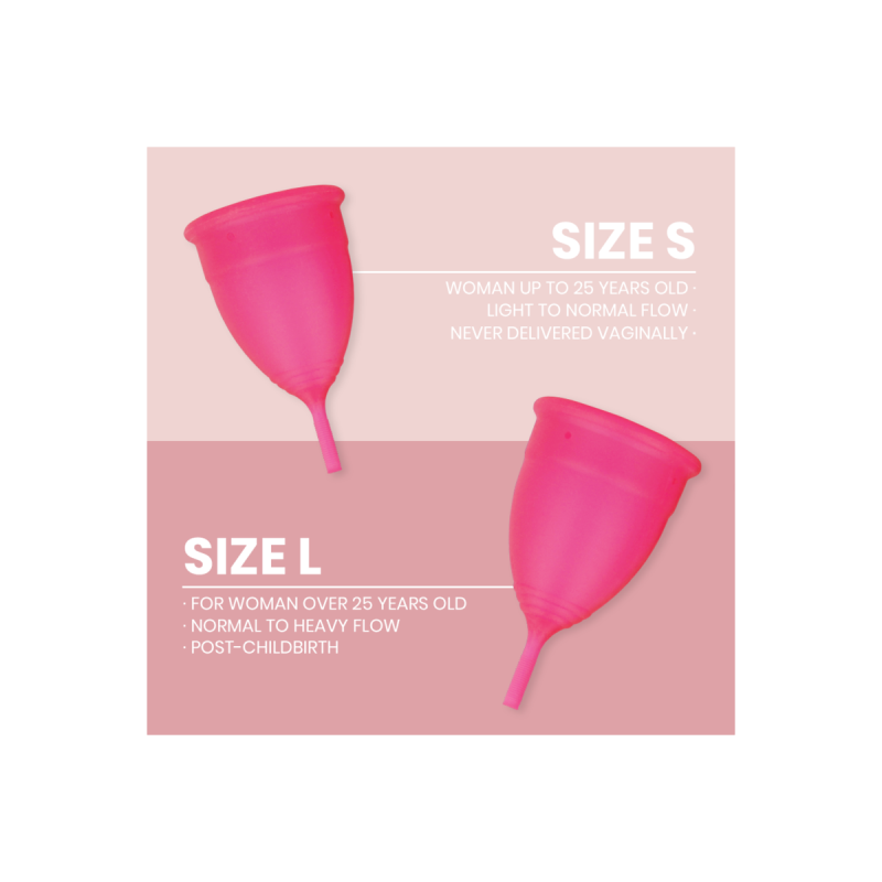 INTIMICHIC - MENSTRUAL CUP MEDICAL GRADE SILICONE - SIZE S