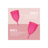 INTIMICHIC - MENSTRUAL CUP MEDIZINISCHES SILIKON - GRÖSSE L - Vaginal…