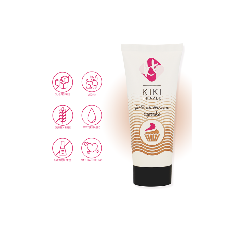 KIKÍ TRAVEL - CUPCAKE LUBRICANT 50 ML - With delicious flavors