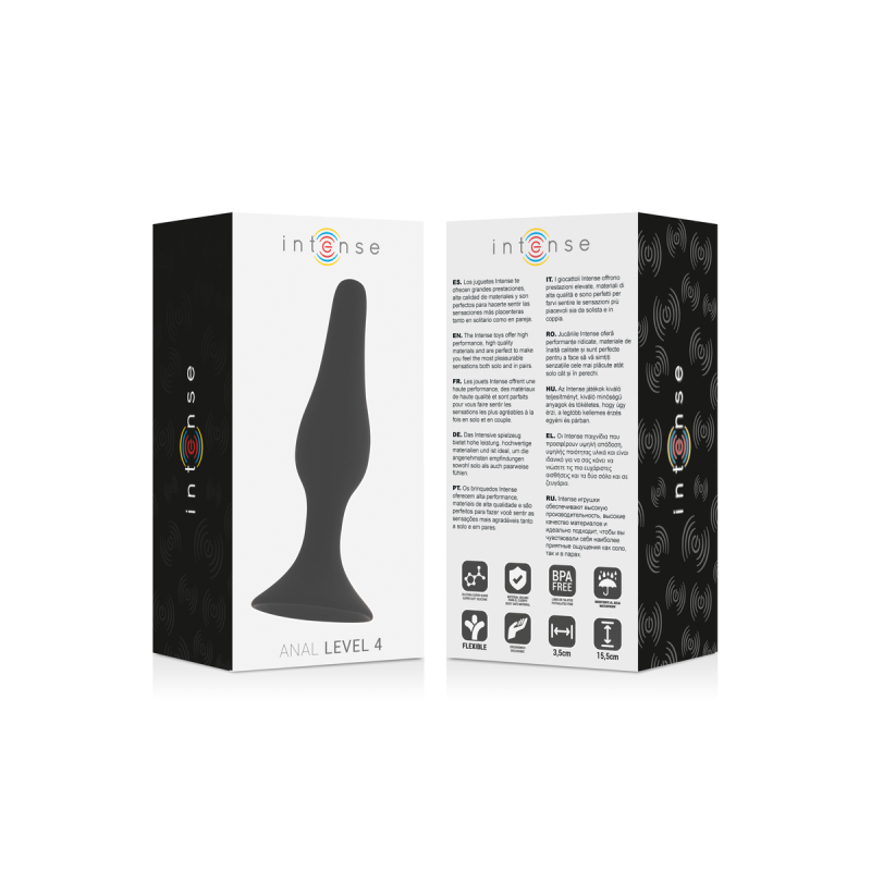 Intense - Anale Livello 4 15,5 Cm Nero | Vybes.it