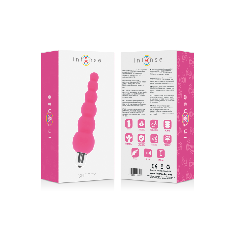 Intense - Snoopy 7 Speeds Silicone Rosa Intenso | Vybes.it