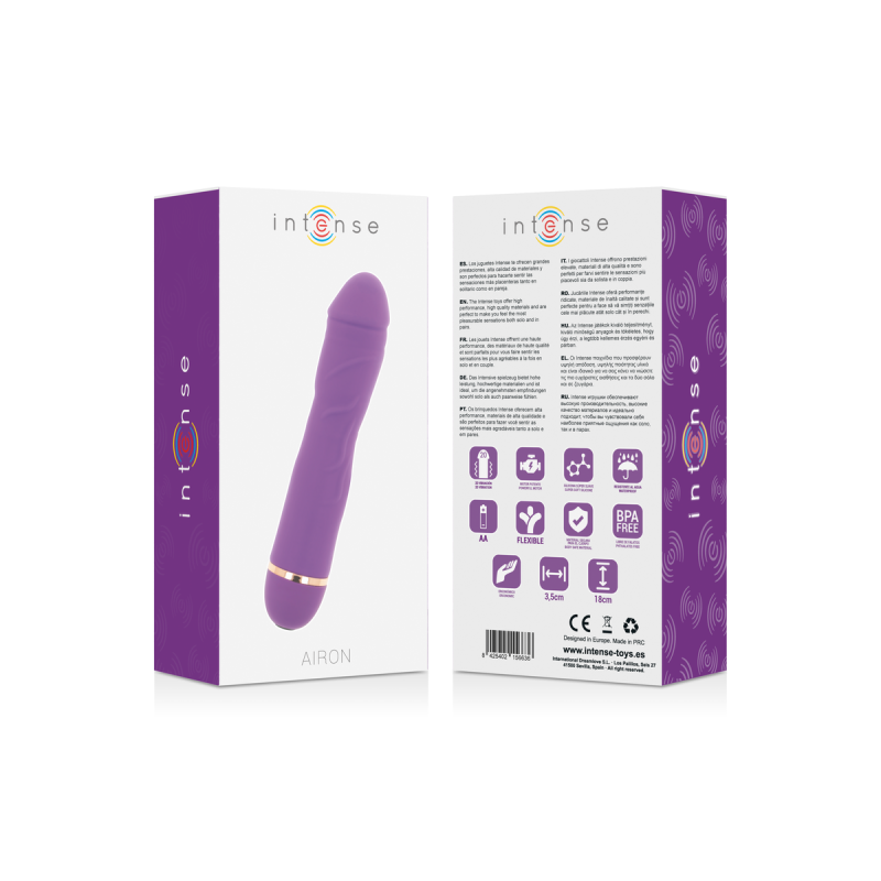 Intense - Airon 20 Speeds Silicone Lila | Vybes.it