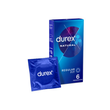DUREX - CLASSIQUE NATUREL 6 UNITÉS - DUREX CONDOMS - Gamme Naturelle