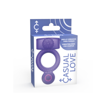CASUAL LOVE - RING VIBRATING DOUBLE PLEASURE PURPLE - Cockrings with…