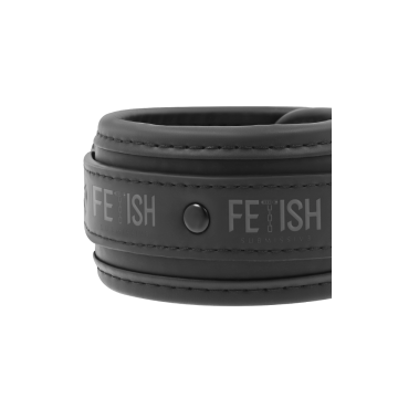 Fetish Submissive - Collier Et Menottes En Cuir Végan Avec Doublure
