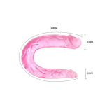 Baile - Double Dong Dildo Doble Rosa | Vybes.it