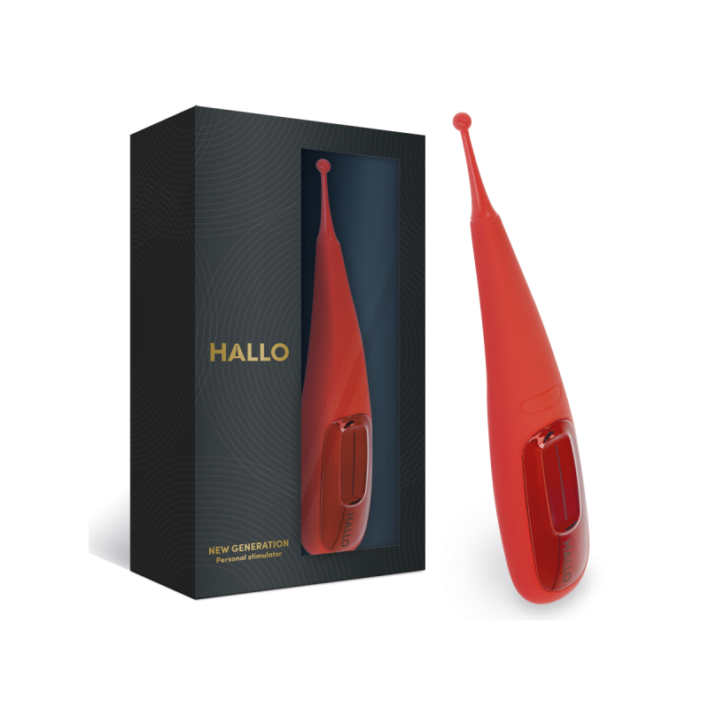 Hallo - Focus Potente Vibrador Touch Rojo | Vybes.it
