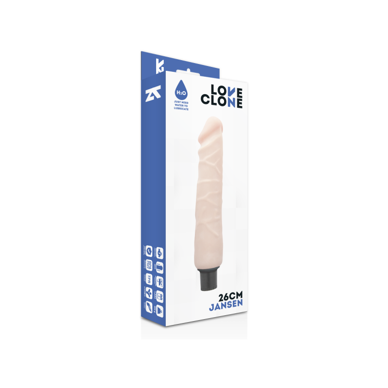 Loveclone - Jansen Vibrador Realístico Self Lubrication 26 Cm - O
