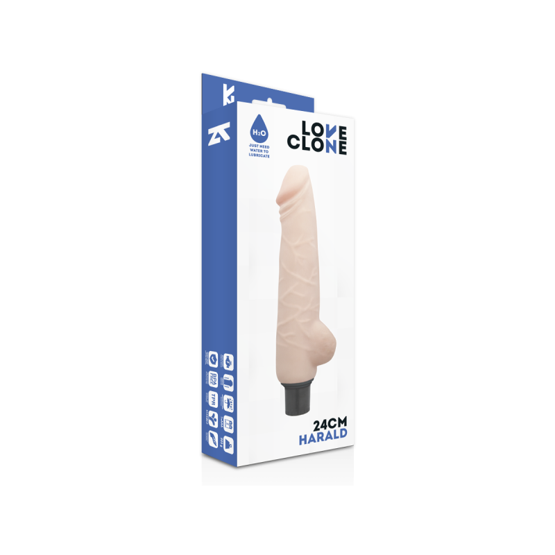 Loveclone - Harald Vibrador Realístico Self Lubrication 24 Cm - O