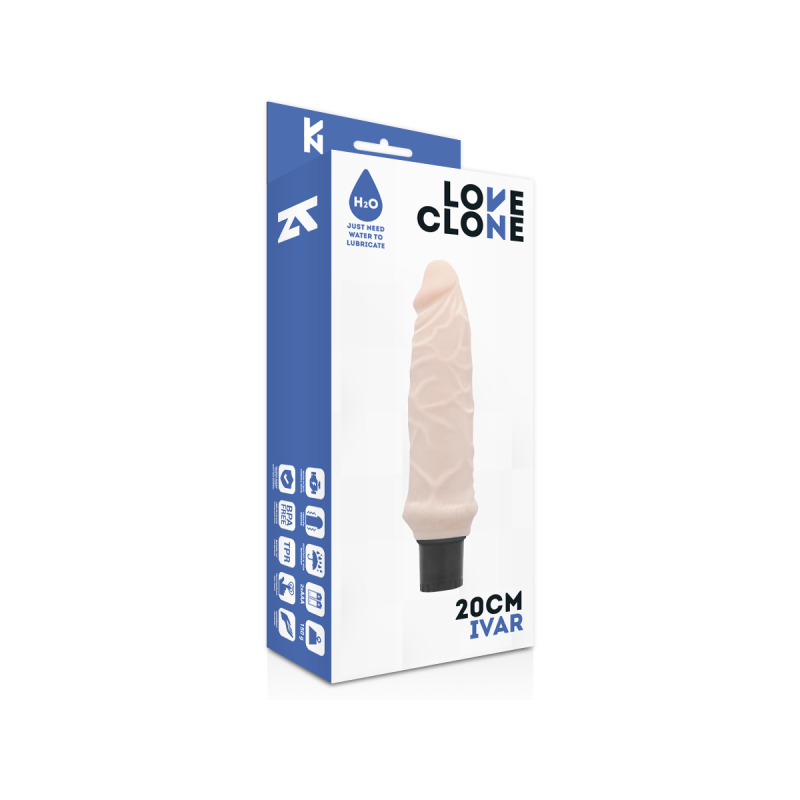 Loveclone - Ivar Selbstschmierender Vibrator 20 Cm - O - 3.7 Cm |