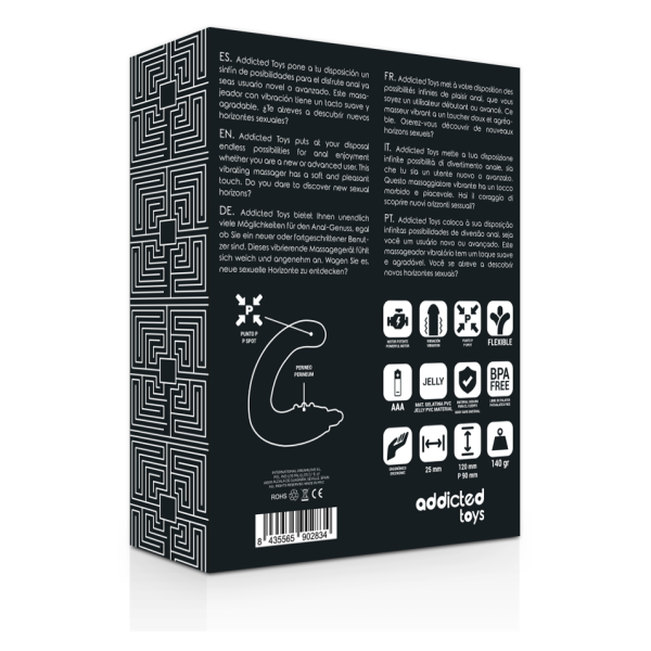 ADDICTED TOYS - MASSAGGIATORE ANALE NERO