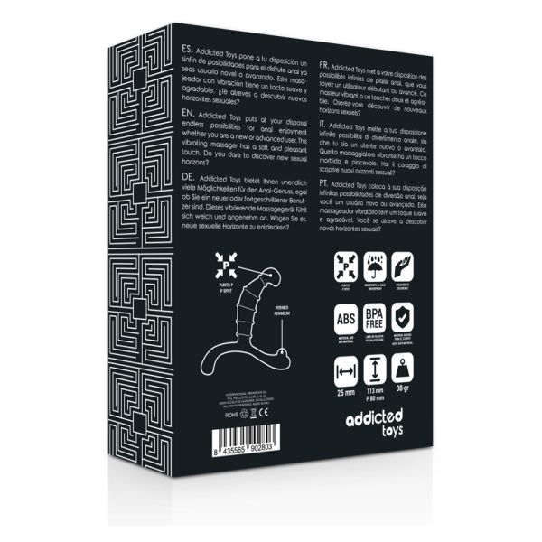 ADDICTED TOYS - PLAISIR ANAL PROSTATE NOIR