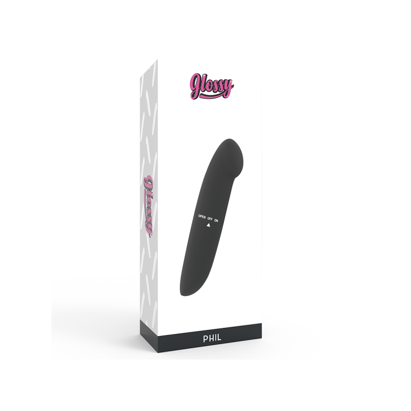 GLOSSY - PHIL VIBRATOR BLACK - Mini vibrators | Vybes.it
